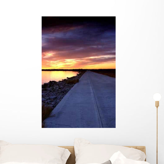 Nature Sunset Road Wall Decal