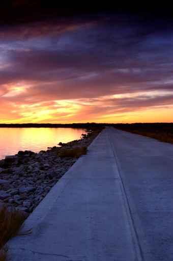 Nature Sunset Road Wall Decal