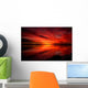 Nature Fiery Sunset Wall Decal