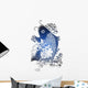classic oriental fish emblem Wall Decal