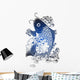 classic oriental fish emblem Wall Decal