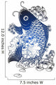 classic oriental fish emblem Wall Decal