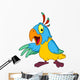 Presenting parrot Wall Decal