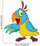 Presenting parrot Wall Decal