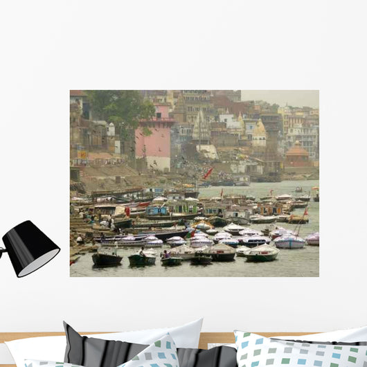 Varanasi Boats for Hire Wall Decal