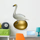Goose Sitting Golden Egg Wall Decal