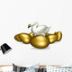 goose sitting on golden egg Wall Decal
