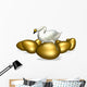goose sitting on golden egg Wall Decal