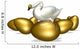 goose sitting on golden egg Wall Decal