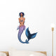 Purple Mermaid Wall Decal