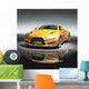 Yellow sports car Wall Mural
