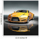 Yellow sports car Wall Mural