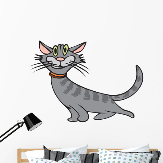Cat. Happy Tomcat Wall Decal