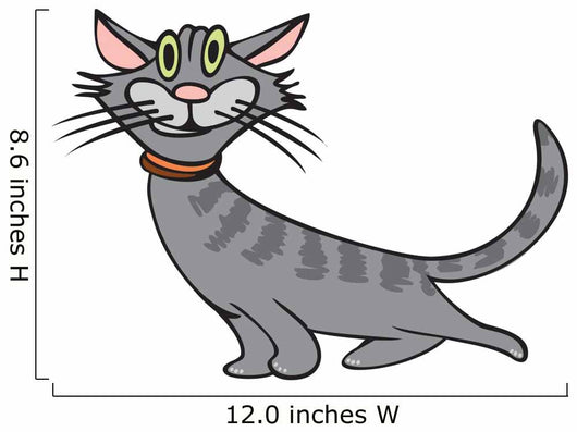 Cat. Happy Tomcat Wall Decal