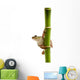 frog on bamboo Wall Decal