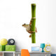 frog on bamboo Wall Decal