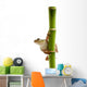 frog on bamboo Wall Decal