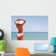 Young Woman Enjoying Sea Wall Decal