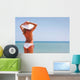 Young Woman Enjoying Sea Wall Decal