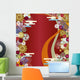 Abstract Japanese Floral Wall Decal
