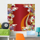 Abstract Japanese Floral Wall Decal