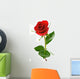 Red Valentine Rose with Wall Decal