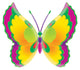 Yellow Butterfly Wall Decal