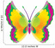 Yellow Butterfly Wall Decal