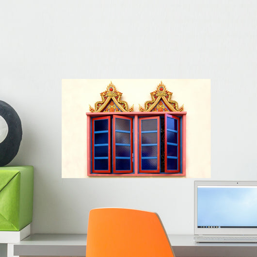 Windows Thai Buddhist Temple