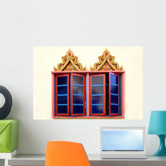 Windows Thai Buddhist Temple