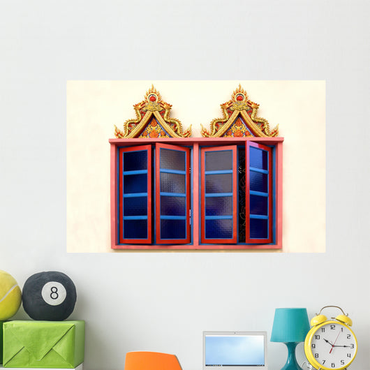 Windows Thai Buddhist Temple