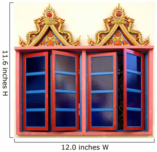 Windows Thai Buddhist Temple