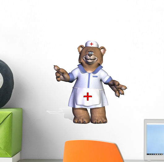 Nurse Bear Wall Decal