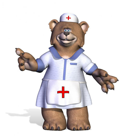 Nurse Bear Wall Decal