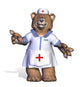 Nurse Bear Wall Decal
