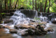 Waterfall, Kanchanaburi, Thailand Wall Mural