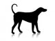 animal black dog Wall Decal