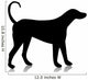 animal black dog Wall Decal