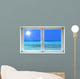 Window Ausblick Beach Wall Decal