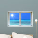 Window Ausblick Beach Wall Decal