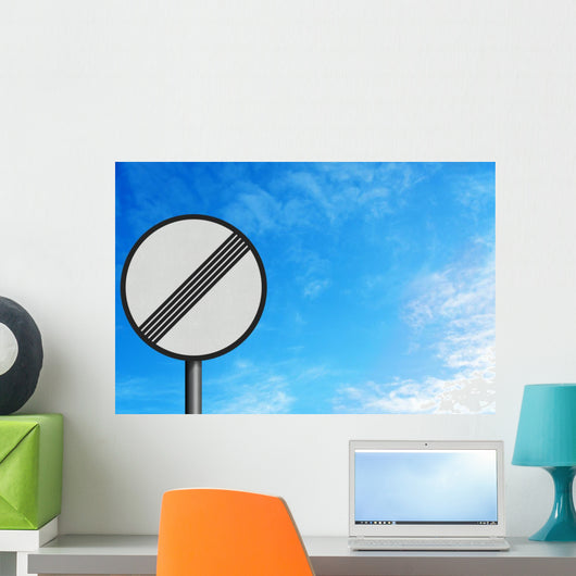 No Limits Sign With Space for Text Wall Mural