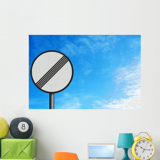 No Limits Sign With Space for Text Wall Mural