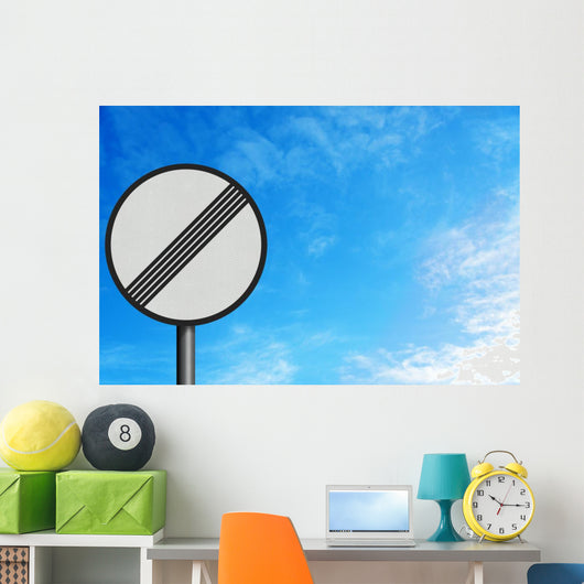 No Limits Sign With Space for Text Wall Mural