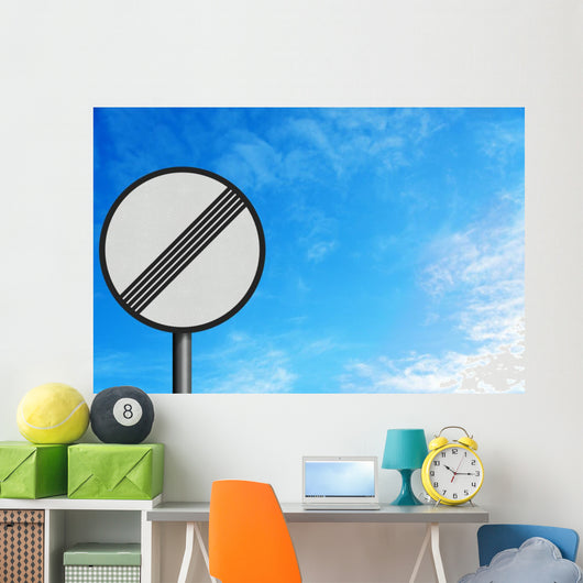 No Limits Sign With Space for Text Wall Mural
