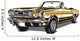 Ford Mustang Gold Wall Decal