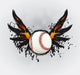 Baseball Ball Design Element