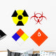 scientific safety symbols Wall Decal