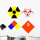 scientific safety symbols Wall Decal