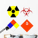 scientific safety symbols Wall Decal