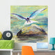 Flying seagull Wall Mural